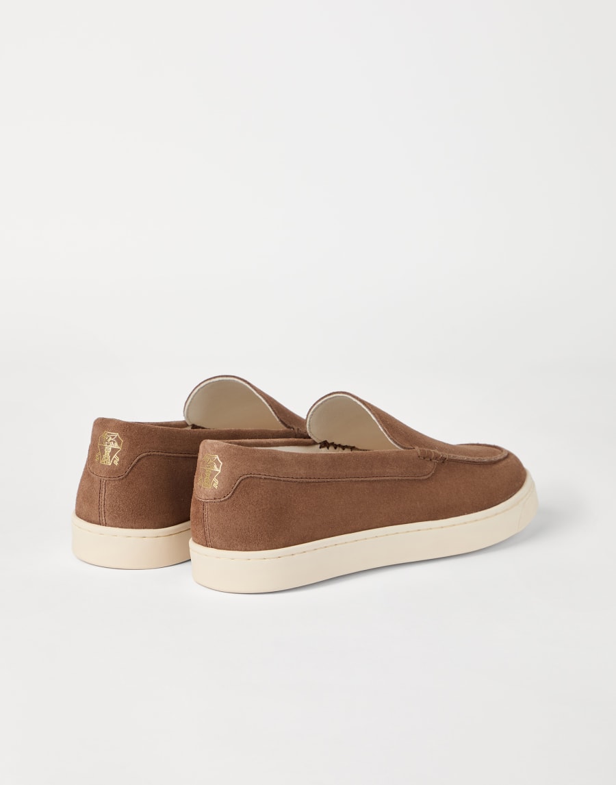 Suede loafers Hazelnut Man - Brunello Cucinelli