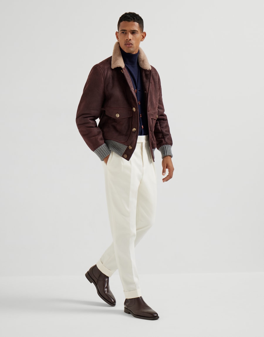 Cashmere cardigan Navy Blue Man - Brunello Cucinelli