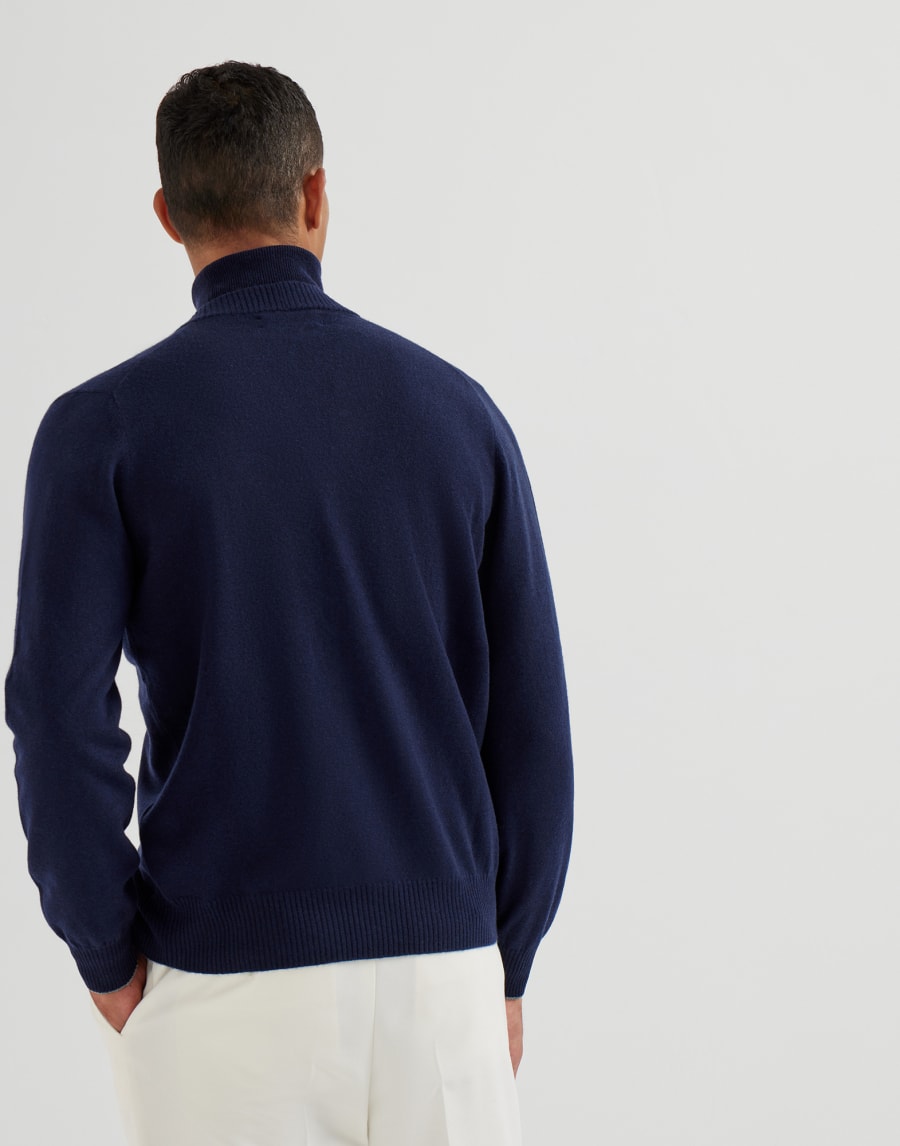 Cashmere cardigan Navy Blue Man - Brunello Cucinelli