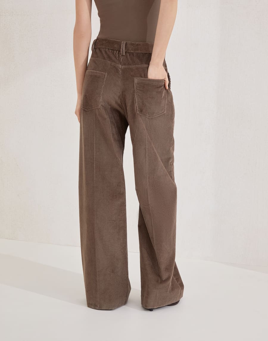 Pantalon ample Marron Femme - Brunello Cucinelli