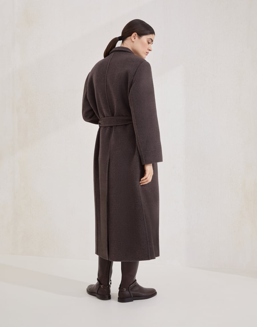Handcrafted coat Rust Brown Woman - Brunello Cucinelli