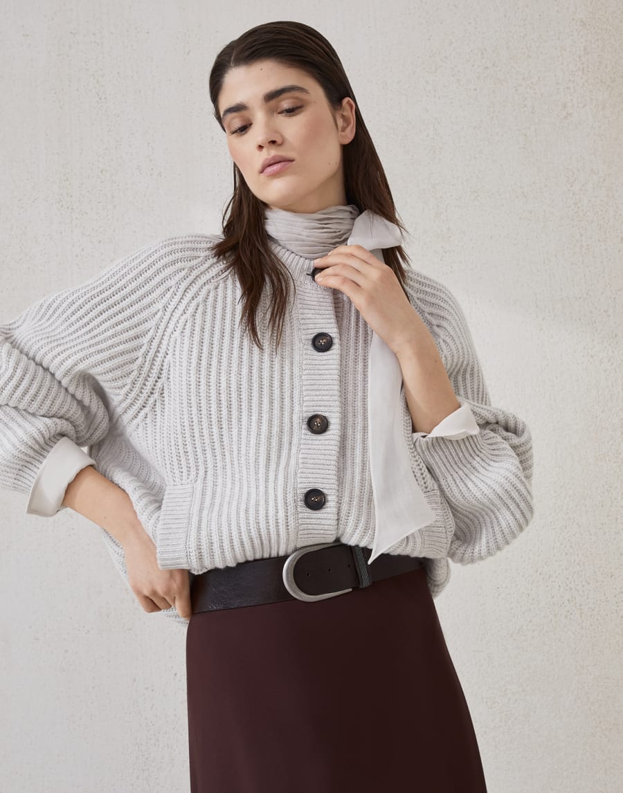 Ремень из телячьей кожи Glossy Чёрный Женщина - Brunello Cucinelli