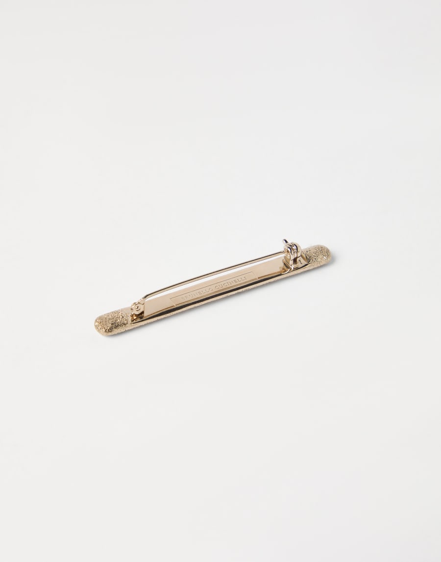 Spilla Shimmer in Argento Oro Chiaro Donna - Brunello Cucinelli