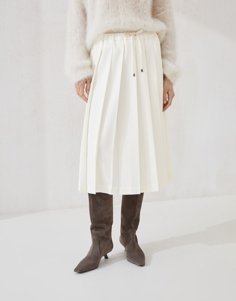 プリーテッド トラックスカート パナマ レディース - Brunello Cucinelli