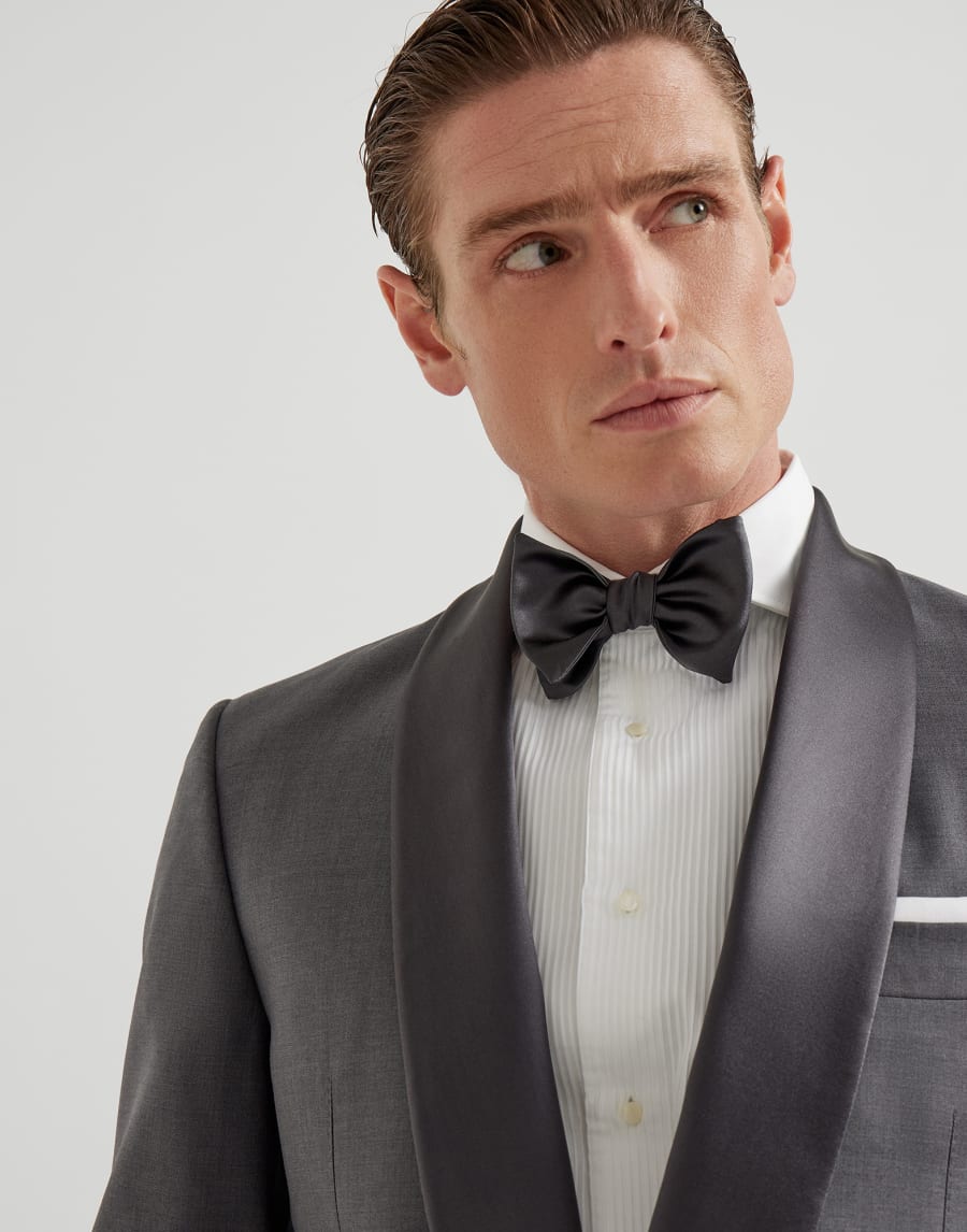 Satin bowtie Medium Grey Man - Brunello Cucinelli