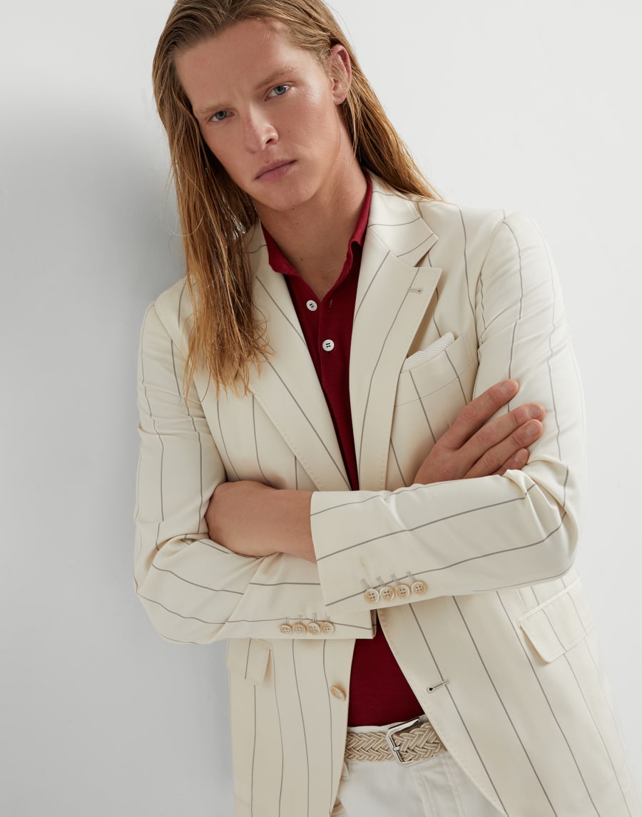 Dekonstruiertes Sakko mit Nadelstreifen Kordel Herren - Brunello Cucinelli