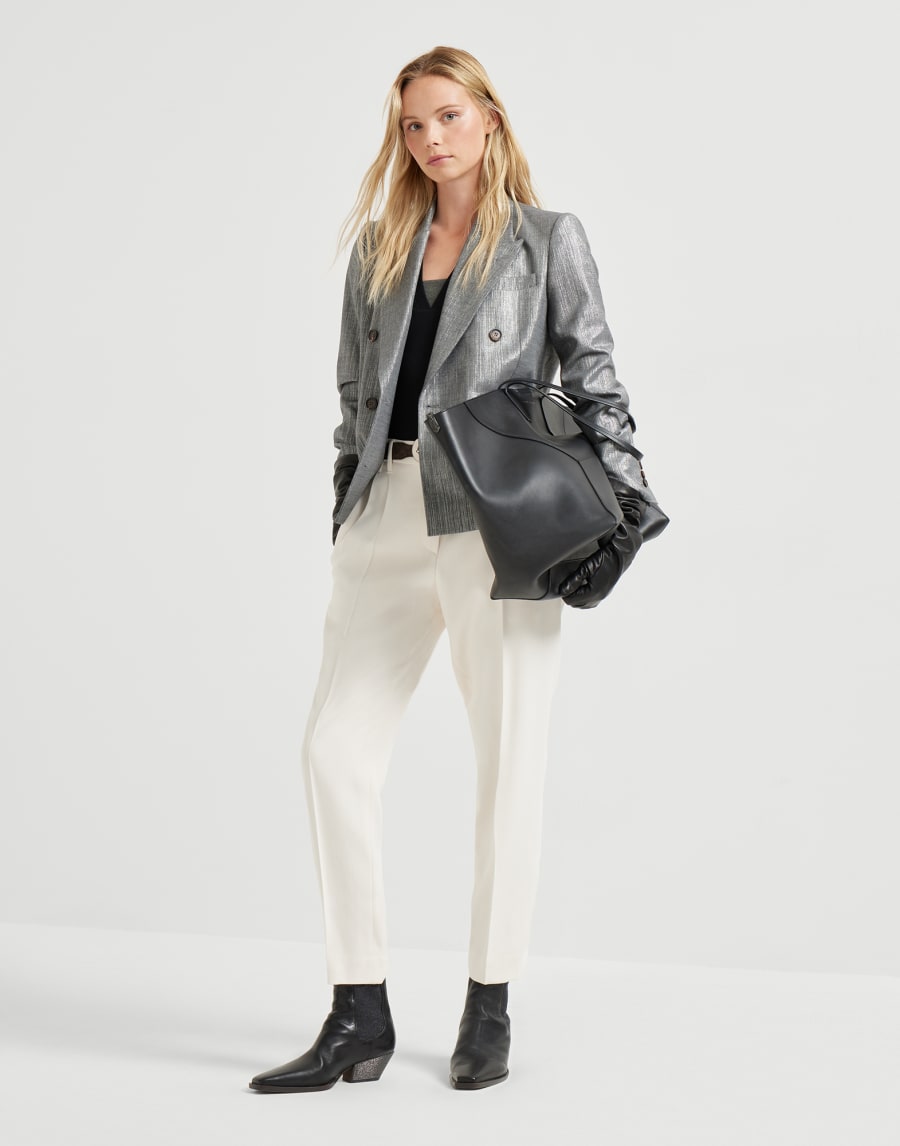 罗纹针织料无袖上衣 黑色 女款 - Brunello Cucinelli