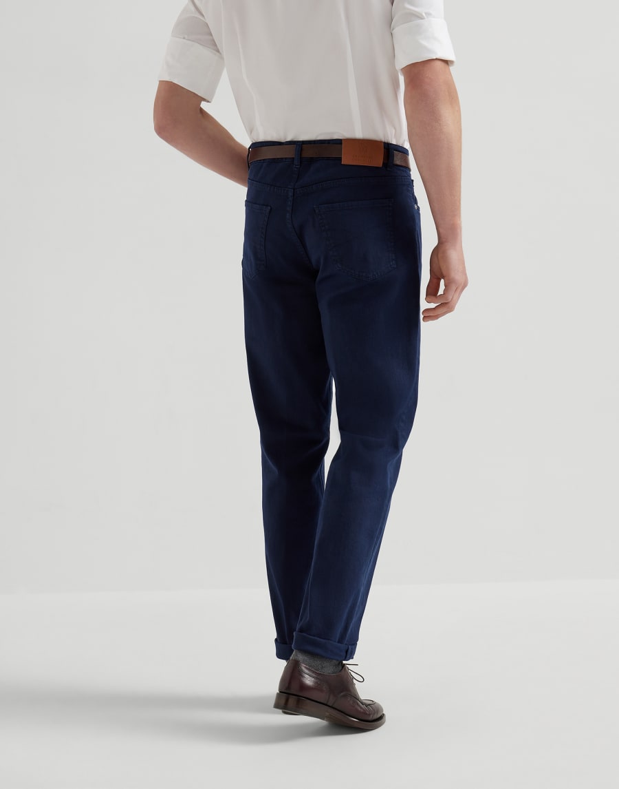 Pantalon en denim confort Bleu Marine Homme - Brunello Cucinelli