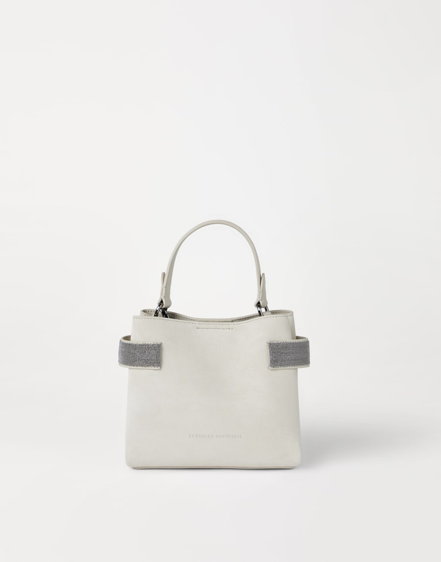 Borsa Top-Handle Essence piccola Avorio Donna - Brunello Cucinelli