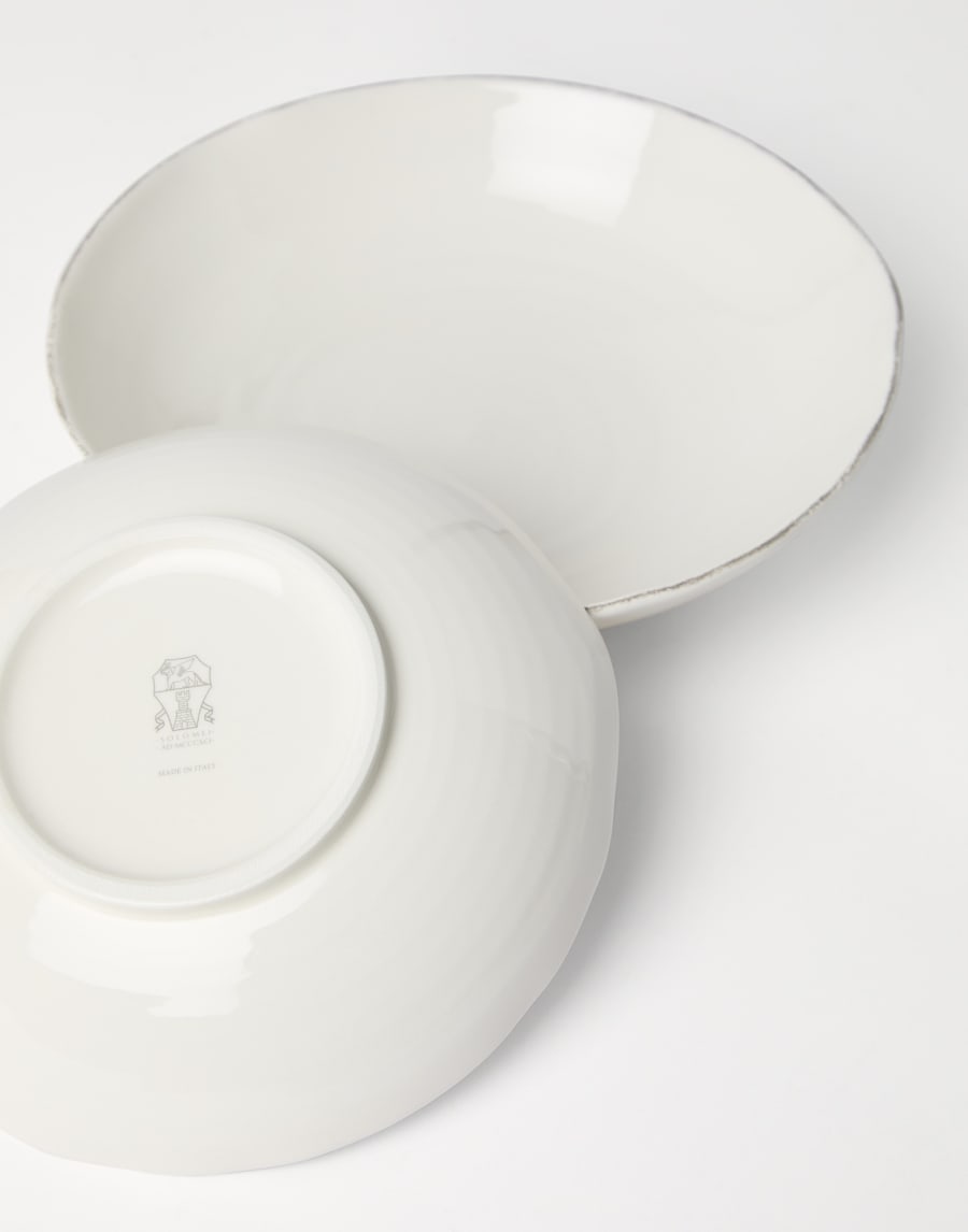 Set of deep plates Milk Lifestyle - Brunello Cucinelli