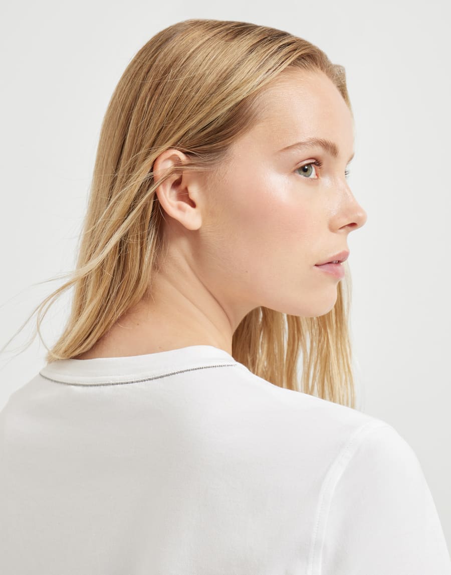 Jersey T-shirt White Woman - Brunello Cucinelli