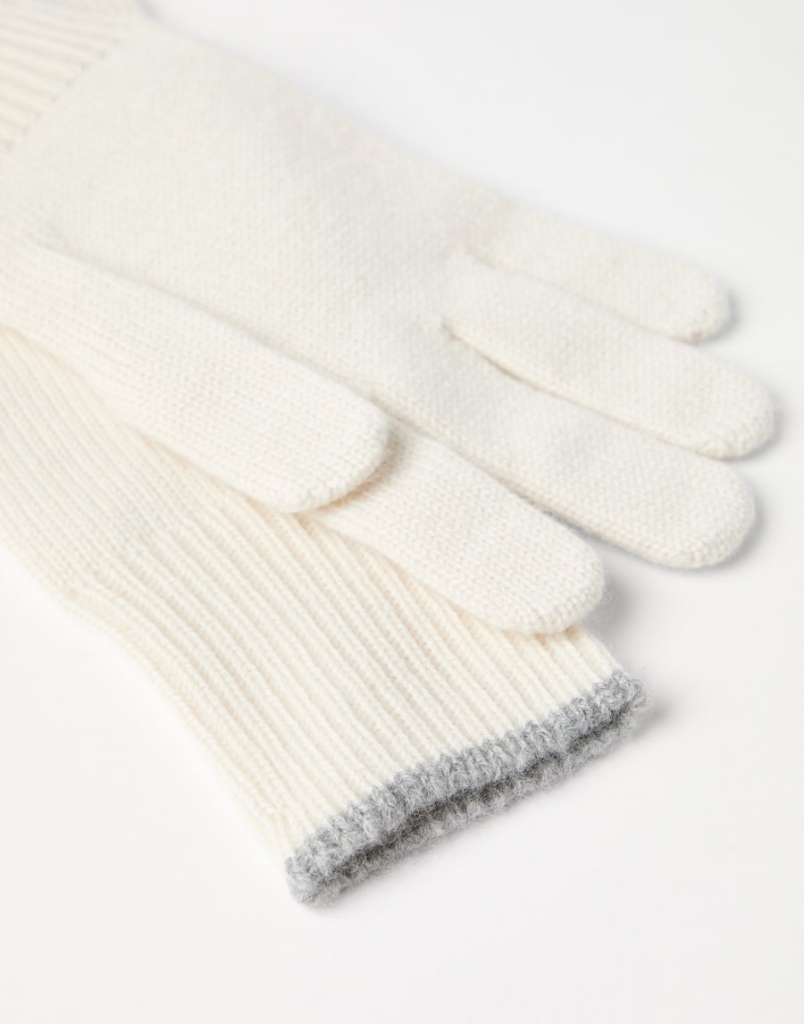 Cashmere knit gloves Panama Man - Brunello Cucinelli