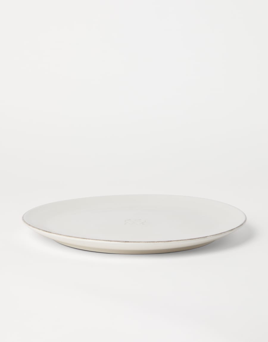 Sottopiatto in ceramica Latte Lifestyle - Brunello Cucinelli