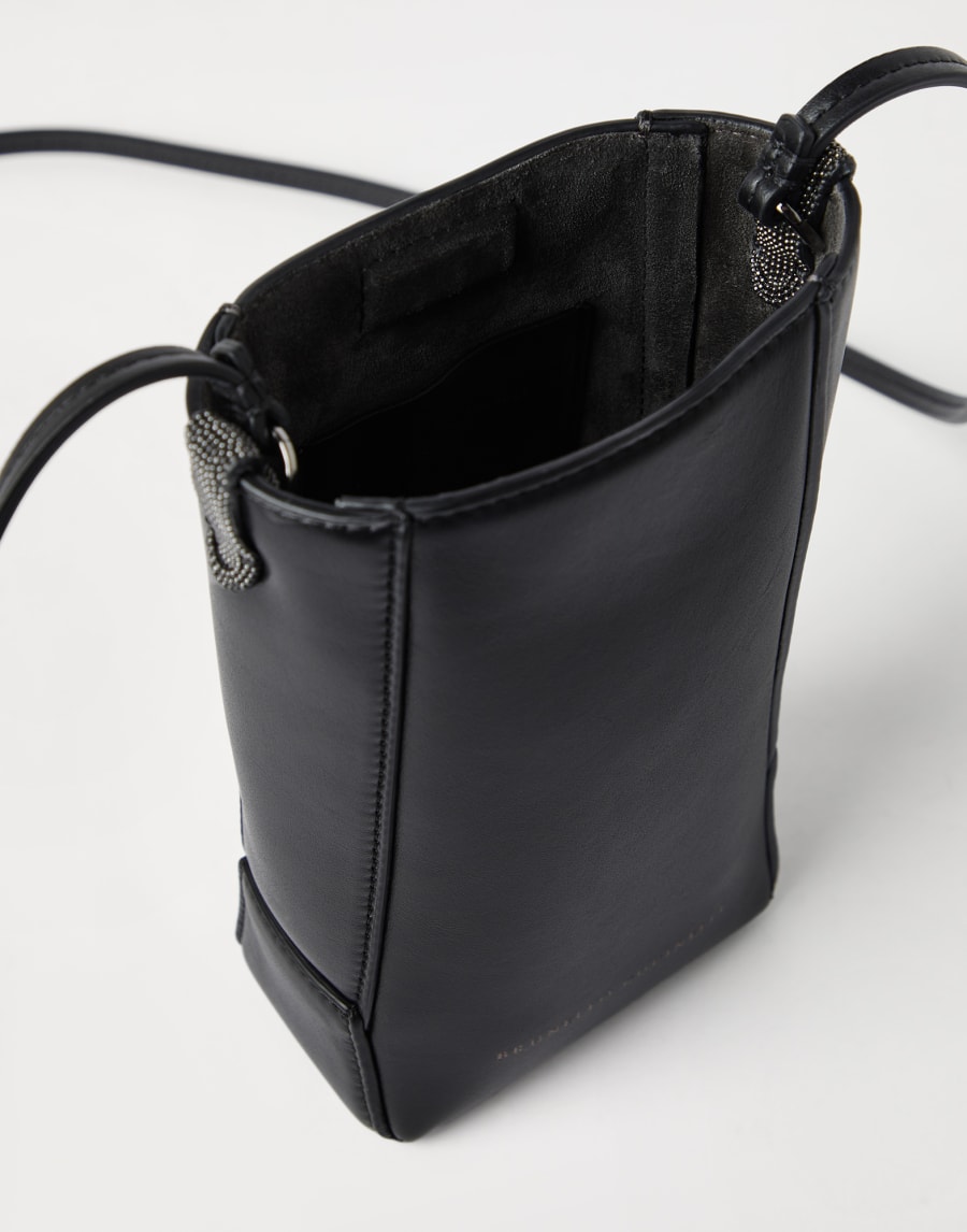 BC Duo phone holder Black Woman - Brunello Cucinelli