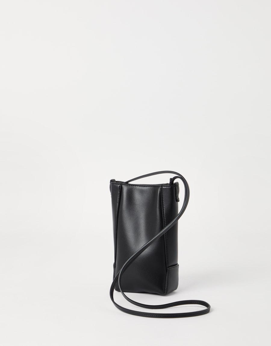 BC Duo phone holder Black Woman - Brunello Cucinelli