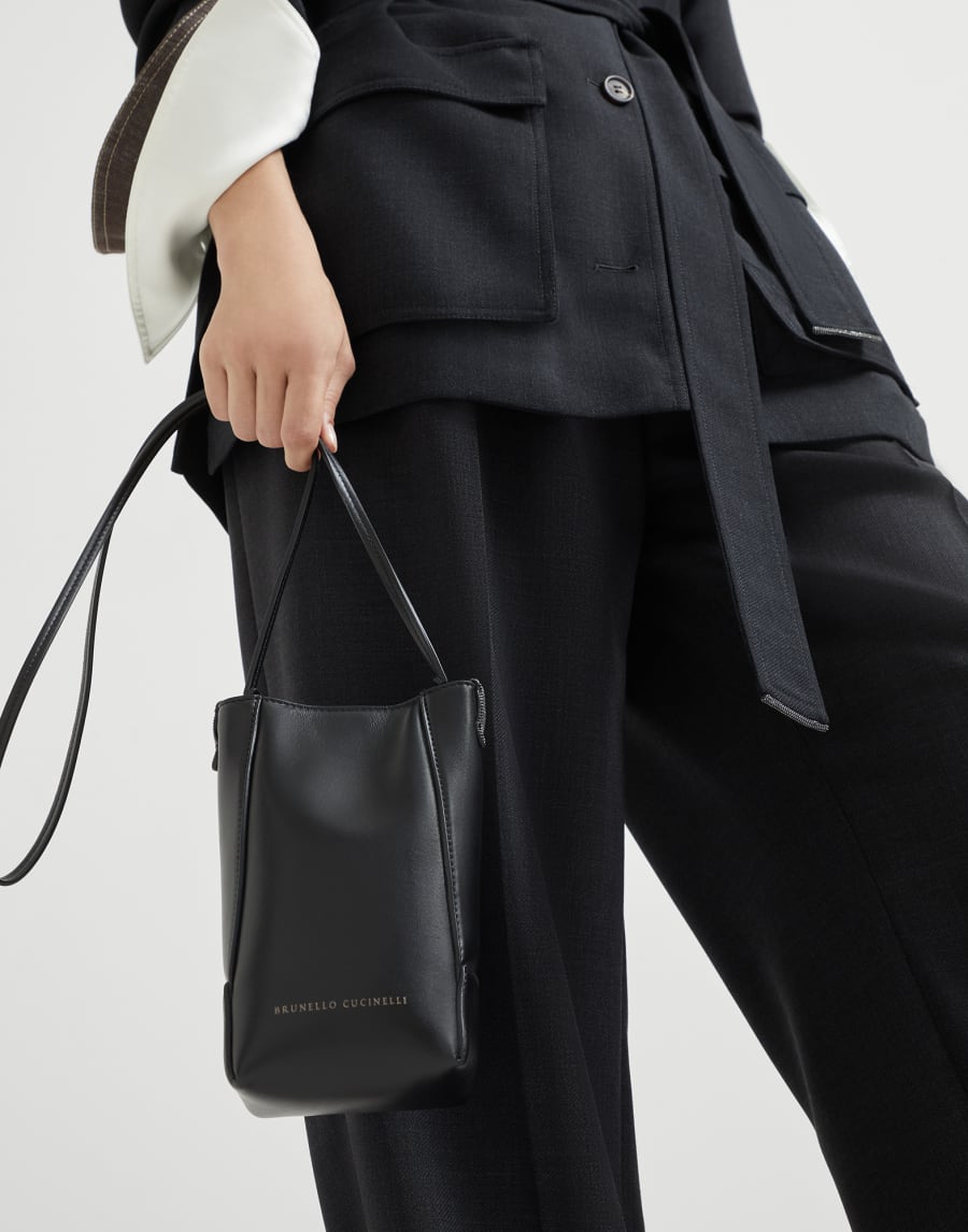 BC Duo phone holder Black Woman - Brunello Cucinelli