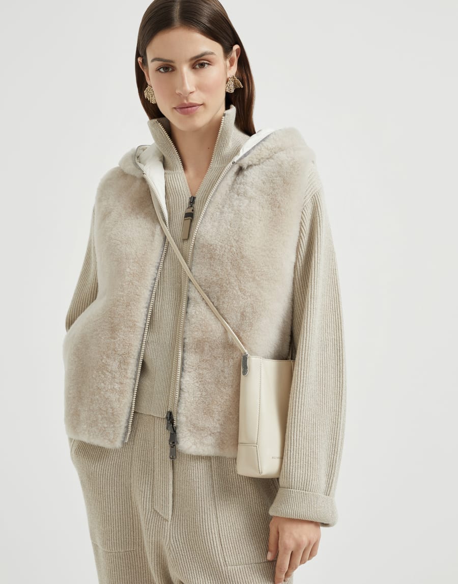 BC Duo phone holder Ivory Woman - Brunello Cucinelli