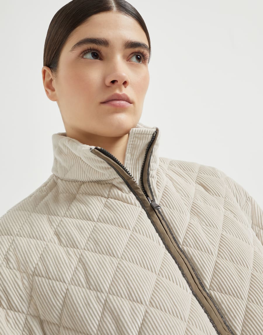 Vêtement d’extérieur matelassé Beige Femme - Brunello Cucinelli