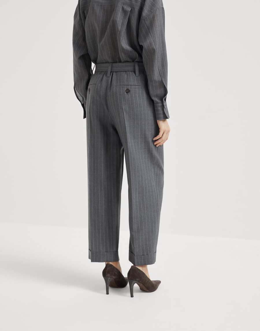 Брюки Sartorial Baggy Свинцовый Женщина - Brunello Cucinelli