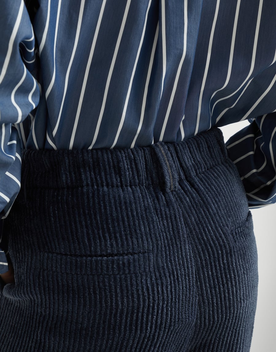 Sartorial track trousers Navy Blue Woman - Brunello Cucinelli