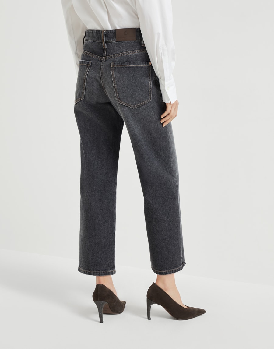 Authentic denim trousers Dark Grey Woman - Brunello Cucinelli
