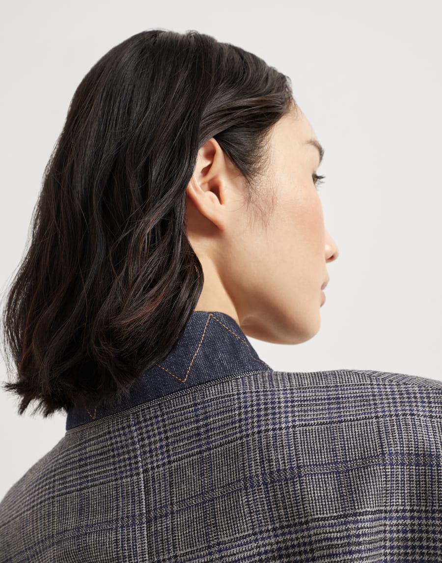 Prince of wales blazer Multicoloured Woman - Brunello Cucinelli