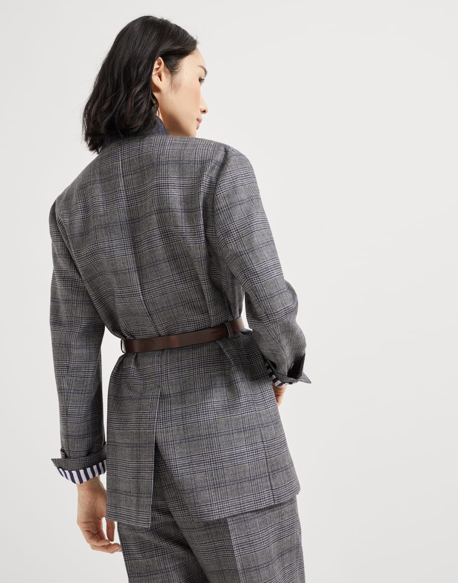 Prince of wales blazer Multicoloured Woman - Brunello Cucinelli