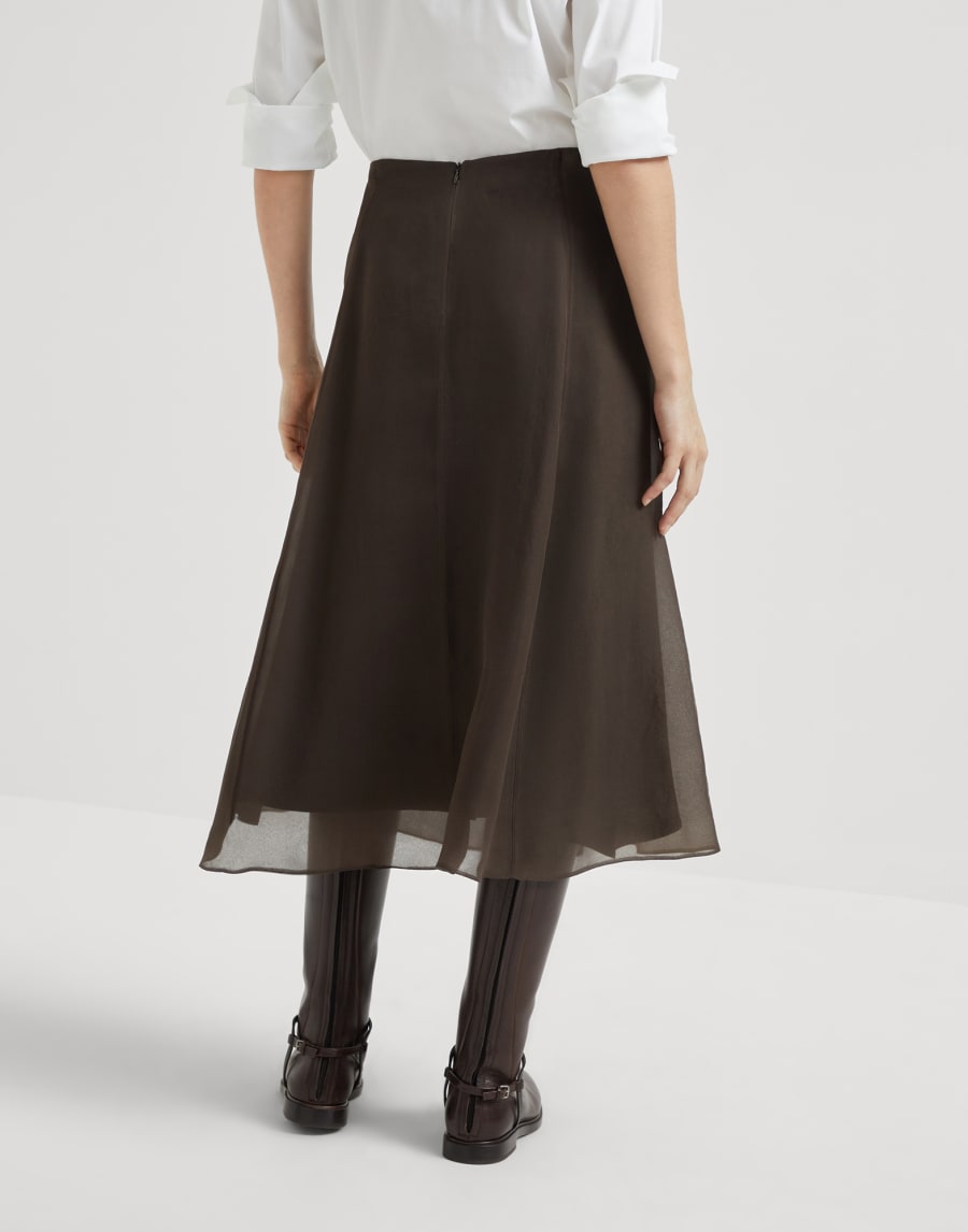 Circle skirt Cocoa Woman - Brunello Cucinelli