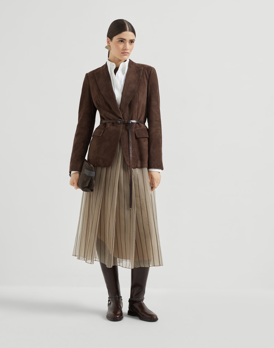 Dazzling Embroidery skirt Rope Woman - Brunello Cucinelli