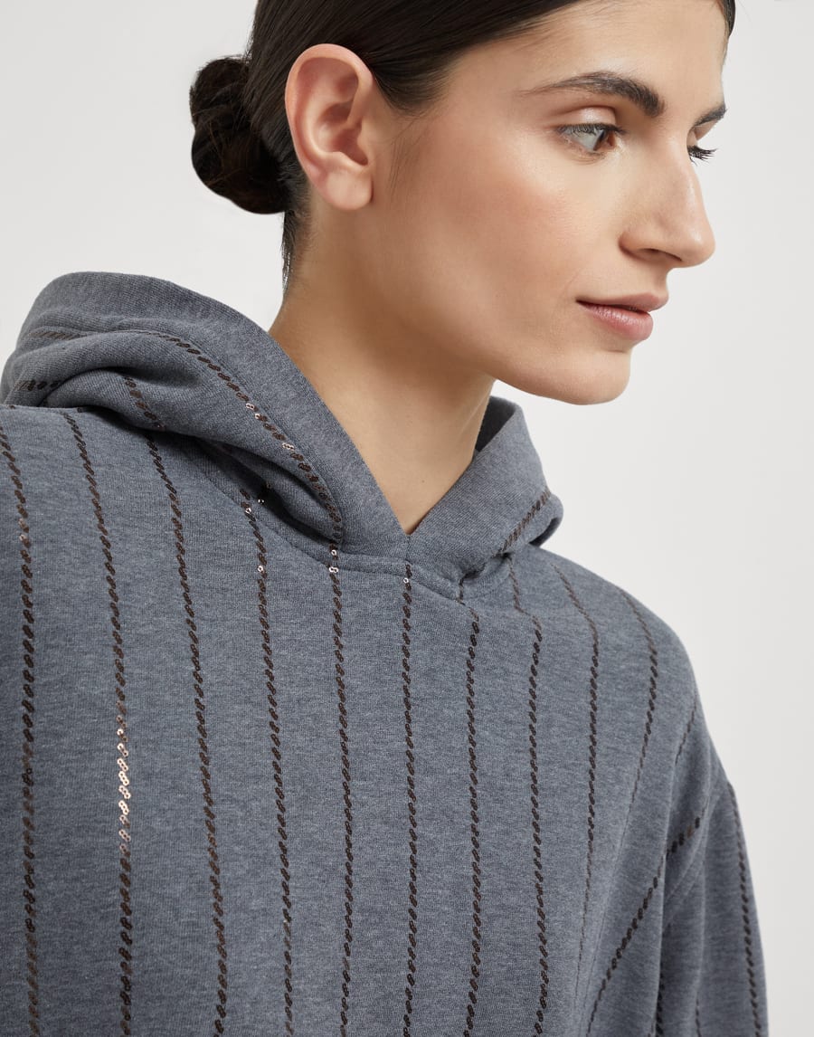 Dazzling Embroidery Top Lead Woman - Brunello Cucinelli