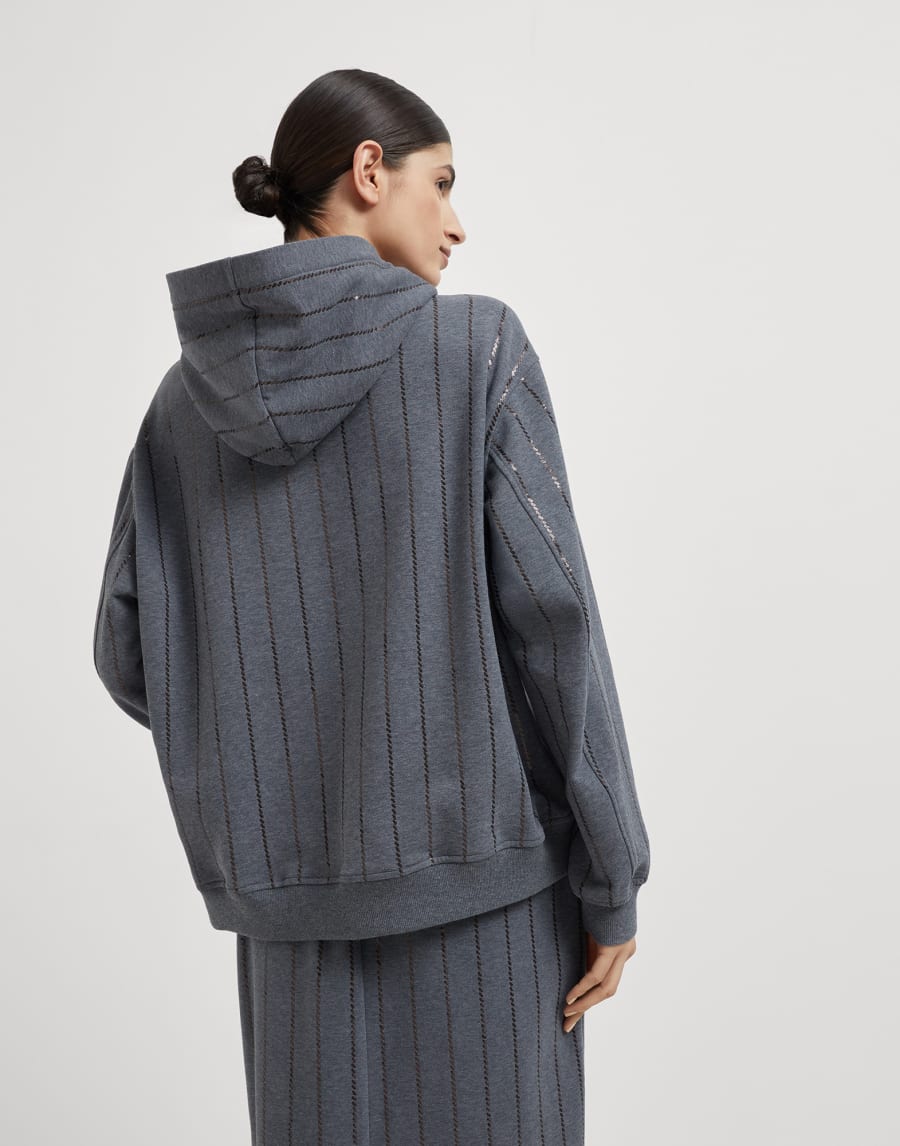 Dazzling Embroidery Top Lead Woman - Brunello Cucinelli