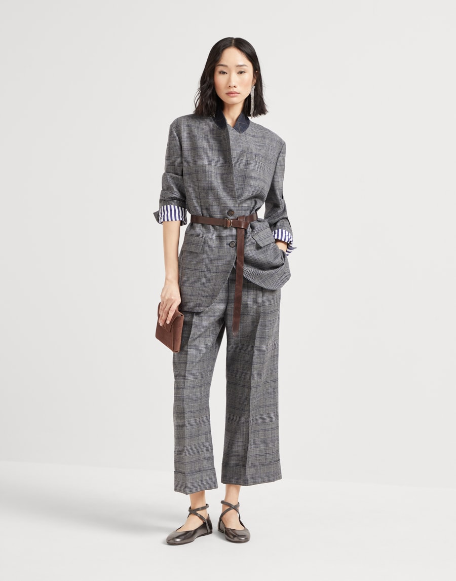 Prince of Wales trousers Multicoloured Woman - Brunello Cucinelli