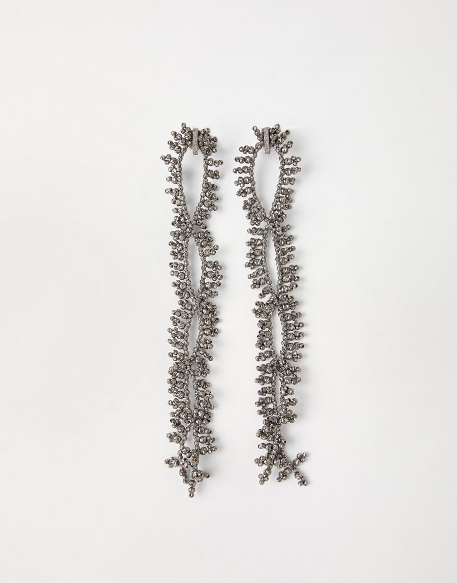 Knotted earrings Silver Woman - Brunello Cucinelli