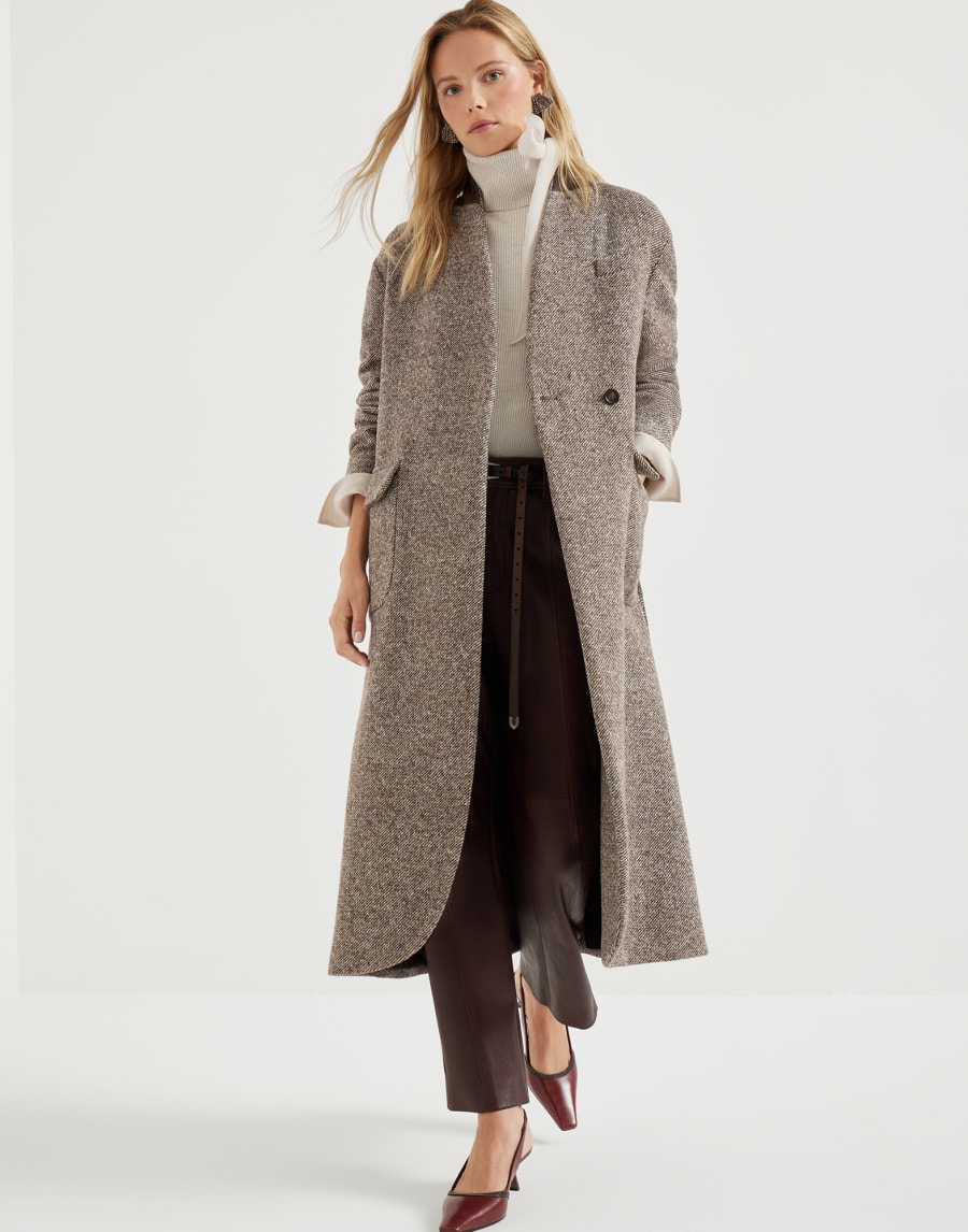 Cappotto con monile Marrone Donna - Brunello Cucinelli