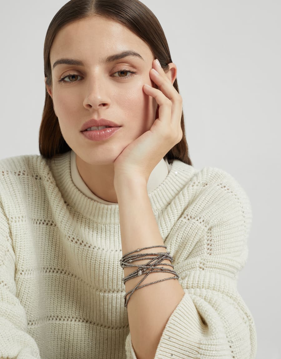 Wrap Bracelet Silver Woman - Brunello Cucinelli