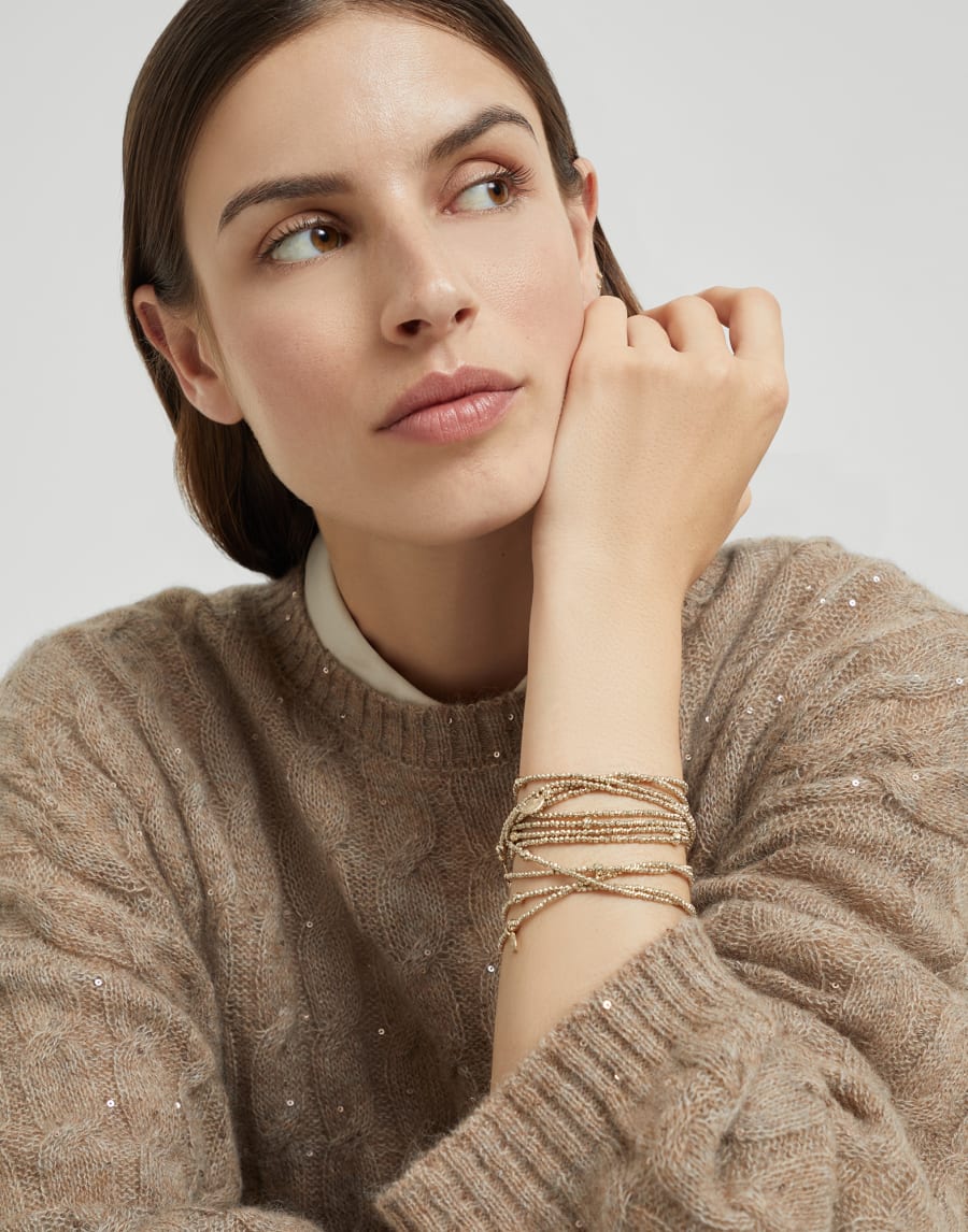 Wrap Bracelet Light Gold Woman - Brunello Cucinelli