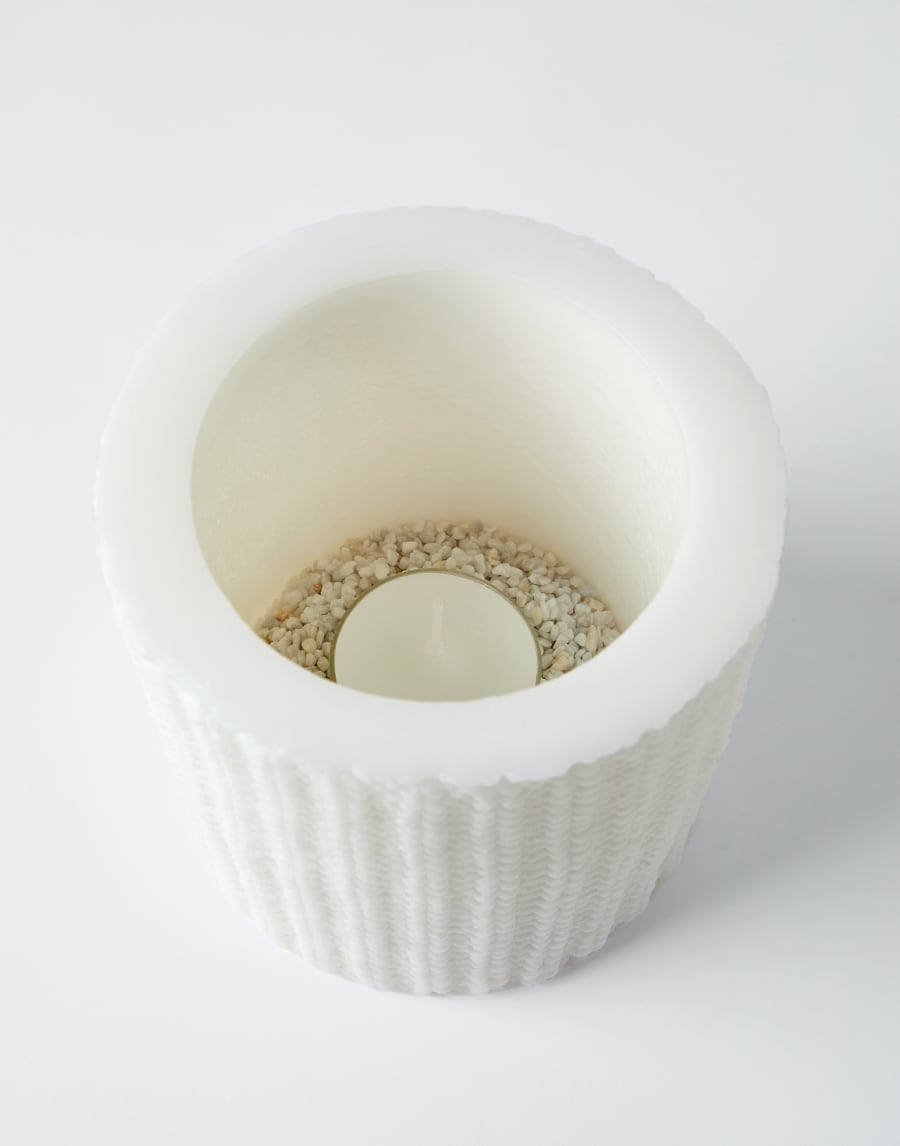 Lanterna grande in cera Bianco Lifestyle - Brunello Cucinelli