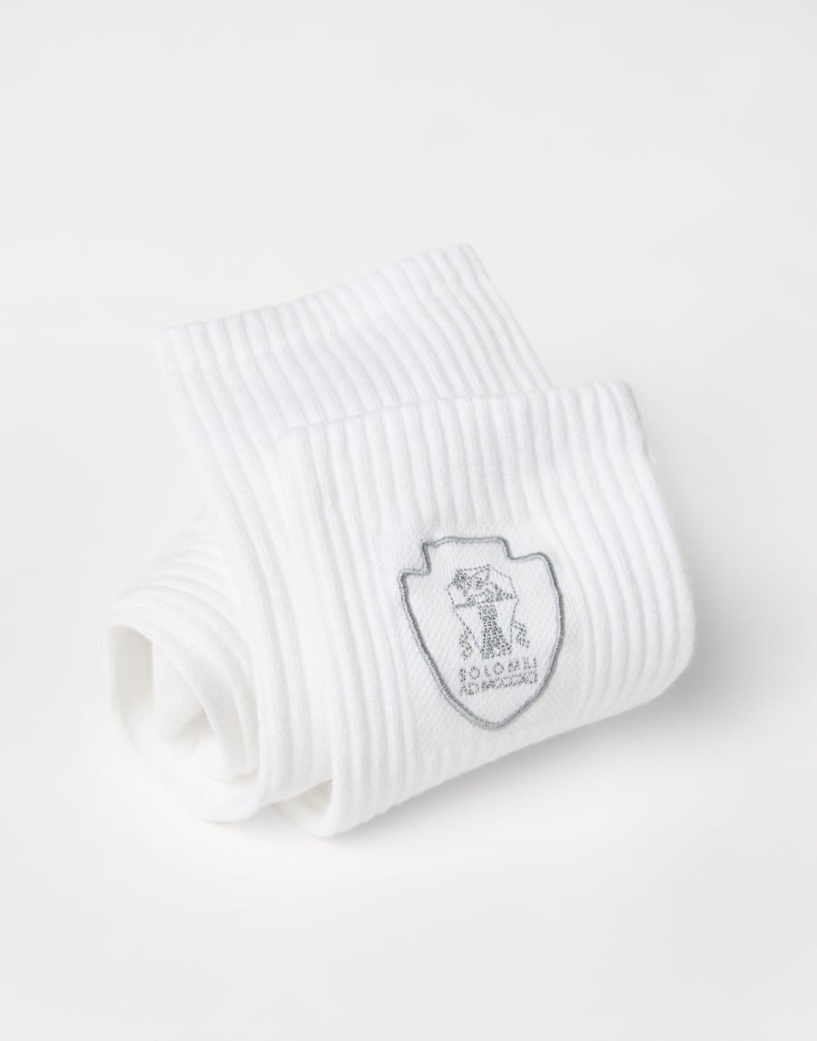 Cotton knit socks White Man - Brunello Cucinelli