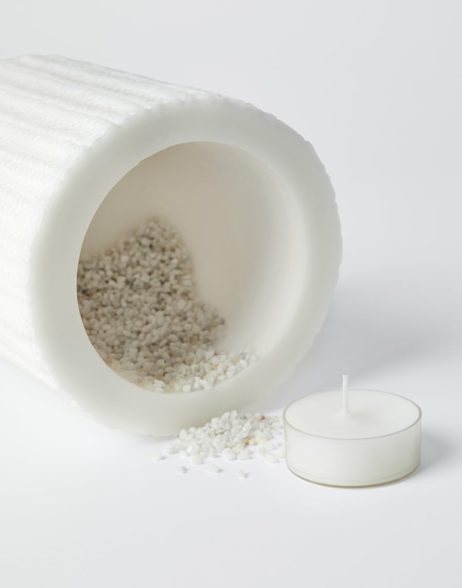 Grande lanterne en cire Blanc Lifestyle - Brunello Cucinelli