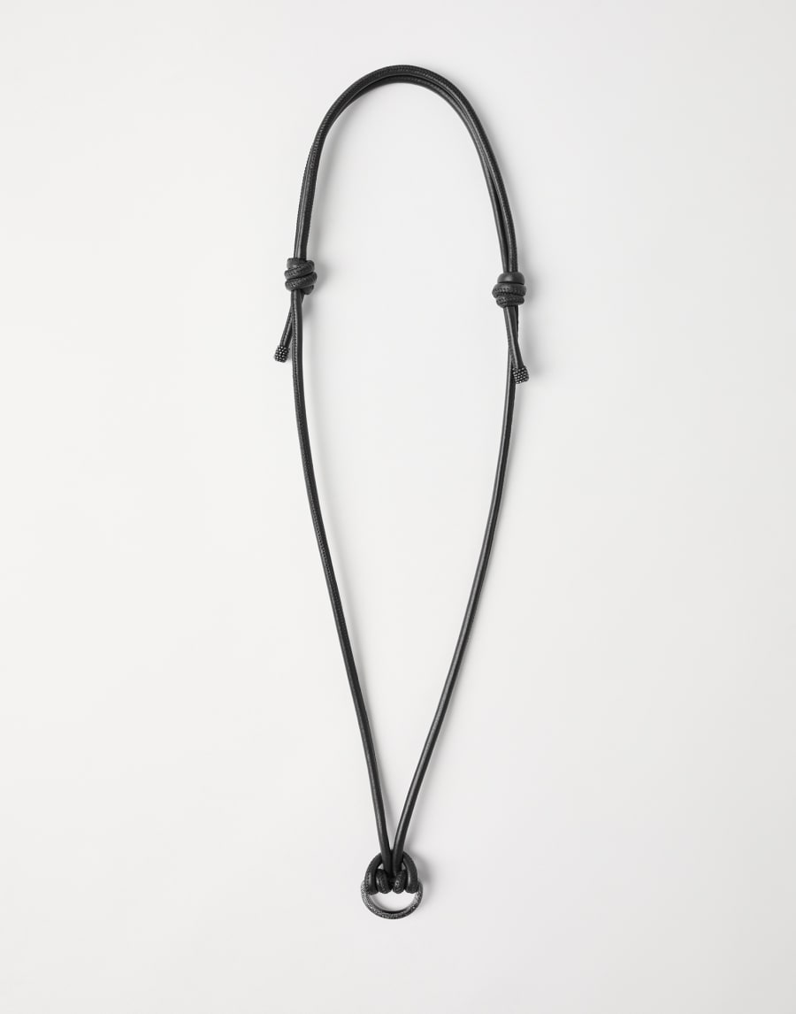 Glasses cord with monili Rust Brown Woman - Brunello Cucinelli
