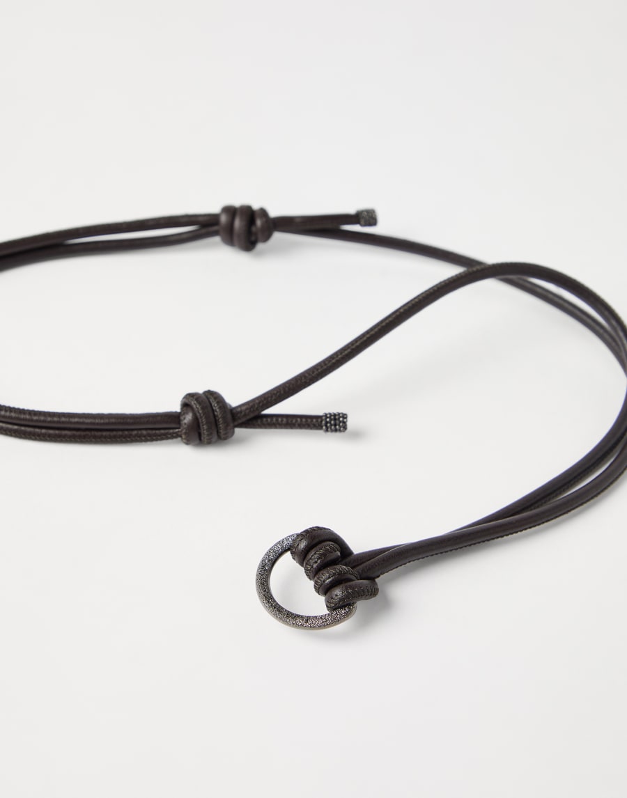 Glasses cord with monili Rust Brown Woman - Brunello Cucinelli