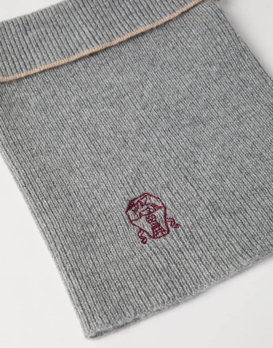 Neck warmer Light Grey Man - Brunello Cucinelli