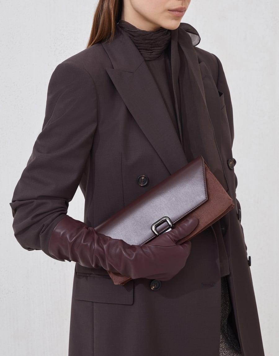 Сумка-клатч Sartorial Бургунди Женщина - Brunello Cucinelli