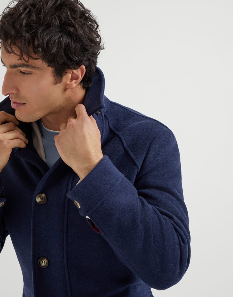 Belted safari jacket Blue Man - Brunello Cucinelli