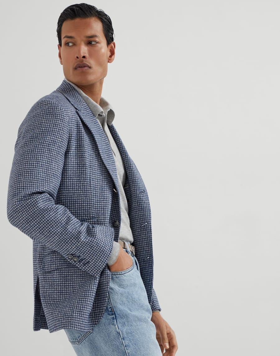 Deconstructed Cavallo blazer Denim Man - Brunello Cucinelli