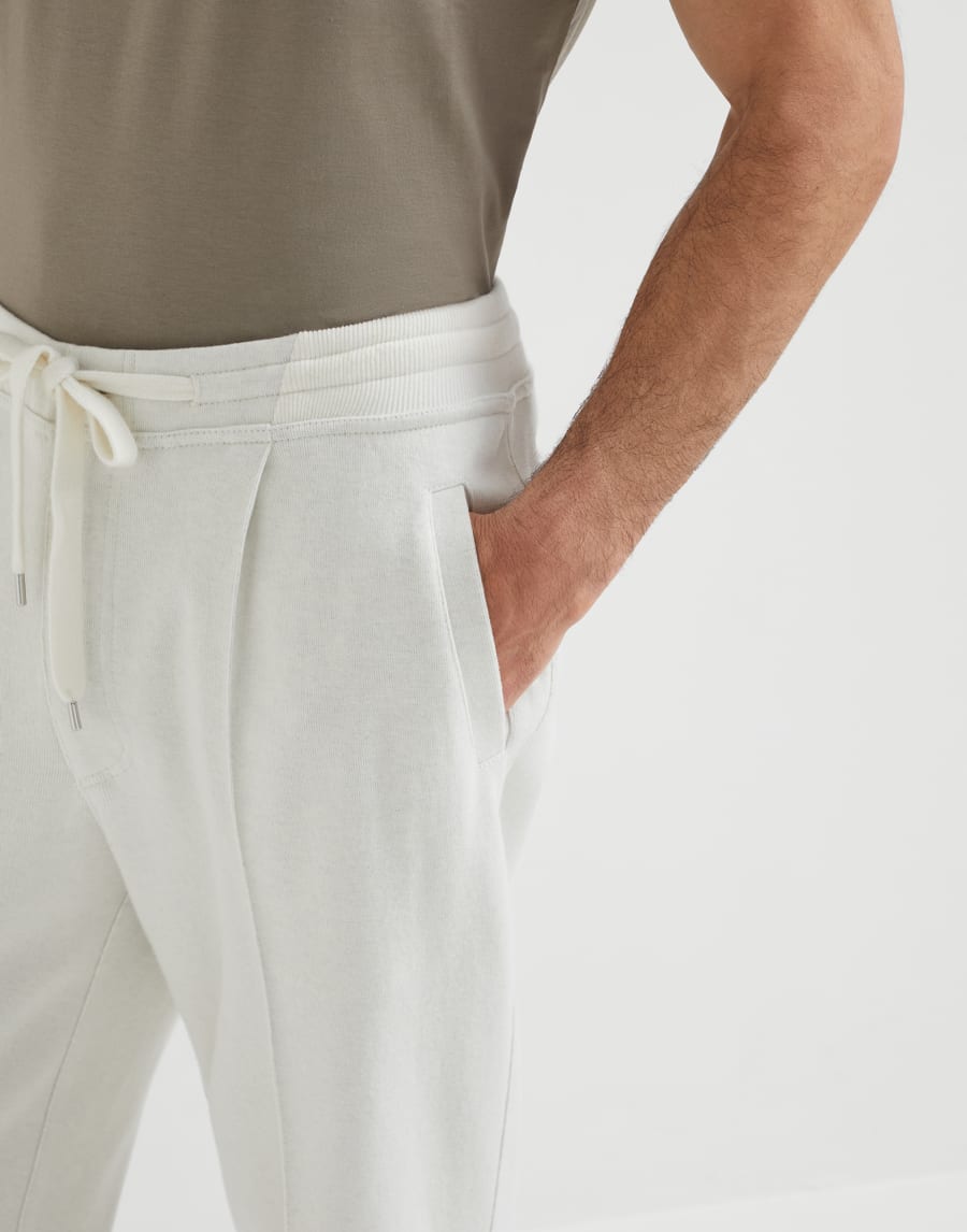 Trousers with crête Off-White Man - Brunello Cucinelli