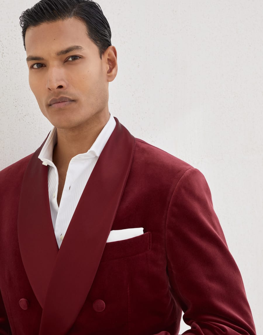 Tuxedo Jacket Amaranth Man - Brunello Cucinelli