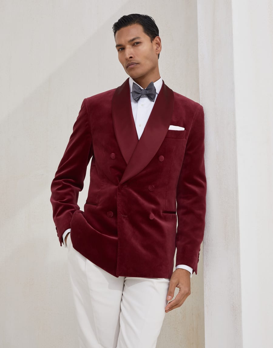 Tuxedo Jacket Amaranth Man - Brunello Cucinelli
