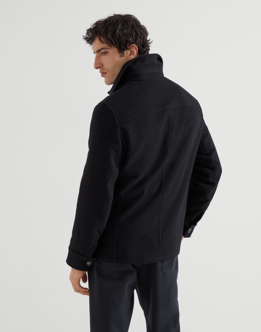 Water-resistant safari jacket Black Man - Brunello Cucinelli