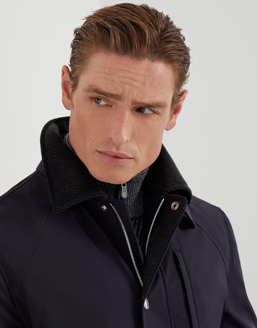 Field jacket Navy Blue Man - Brunello Cucinelli